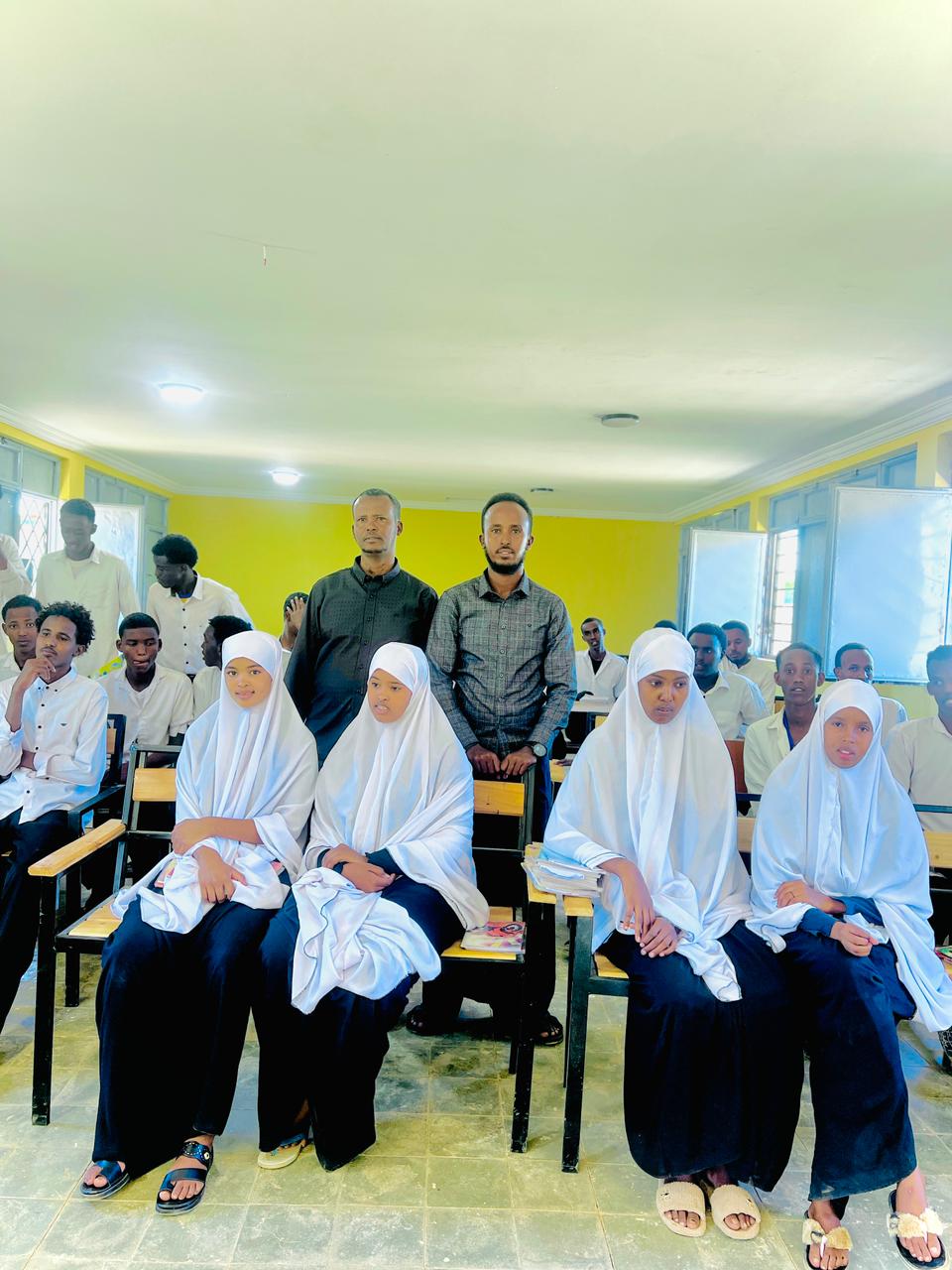 Students studying
